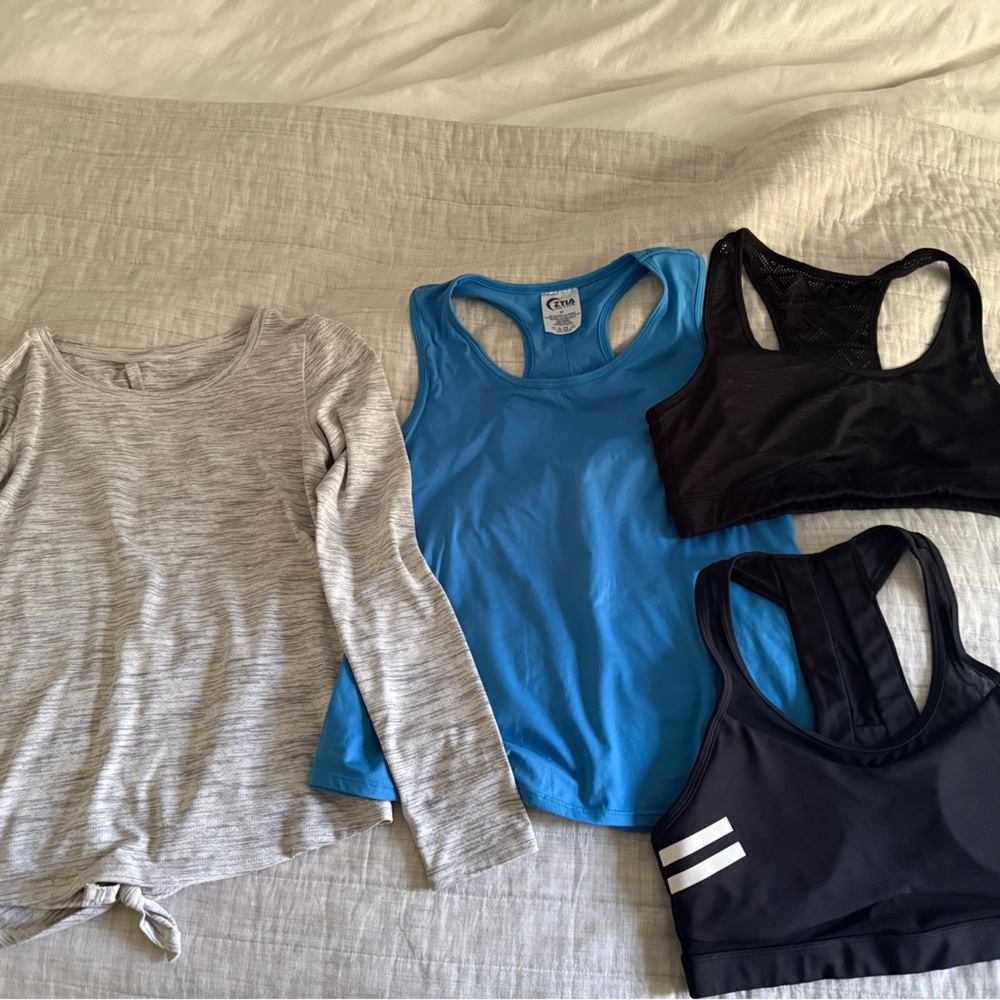 Zyia Sports Bras and Tops - bundle of 4